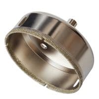 Сверло Alloid Base, корончатое, алмазное, по стеклу и керамике, 80мм (GS-50080)