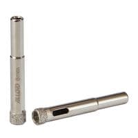 Сверло Alloid Base, корончатое, алмазное, по стеклу и керамике, 8мм, 2шт. (GS-50008)