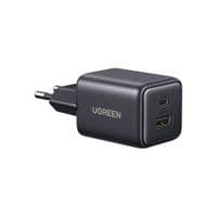 Зарядное устройство для Ugreen X514 1xUSB-C PD20W + 1xUSB GaN black (65737)