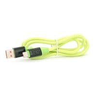 Кабель USB to Type-C (male to male), підтримка SCP, QC3.0, PD до 240Вт, 480Mbps, довжина 1.0м, обплетення, Green, Box