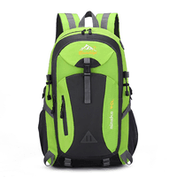 Рюкзак спортивный, Alaska40-Gr, полиестр, выход под кабель USB / наушники, 40L, зеленый, Q50