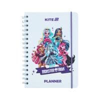 Тижневик Kite дитячий на спіралі Monster High, тверда обкладинка (MH25-438)