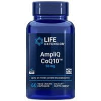 Витаминно-минеральный комплекс Life Extension Коэнзим Q10, 50 мг, AmpliQ CoQ10, 60 вегетарианских капсул (LEX25536)