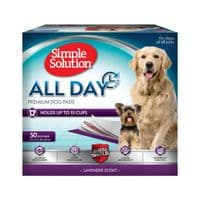 Пеленки для собак Simple Solution All Day Premium Dog Pads с ароматом лаванды 50 шт 58х60 см (0010279102428)