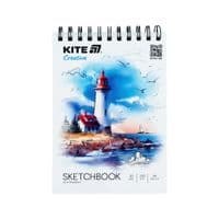 Бумага для рисования Kite Скетчбук на спирали для акварели Creative А5, 20 листов (K-1283)