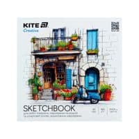 Бумага для рисования Kite Скетчбук для работ маркерами Creative 21 х 21 см, 30 листов (K-1282)