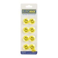 Магніт Buromax набір Смайлик, 20 мм, 8 шт. в упаковці (BM.0031)