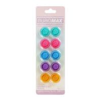 Магніт Buromax набір Пастель, 10 шт 20 мм в упаковці (BM.0035)