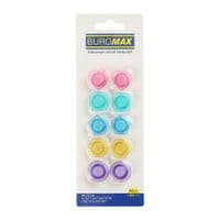 Магніт Buromax набір Пастель фігури, 8 шт 20 мм в упаковці (BM.0036)