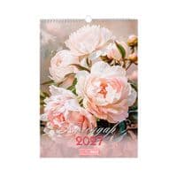 Календарь Buromax настенный А3 2027 год, 1 пружина, Flowers (BM.210604)