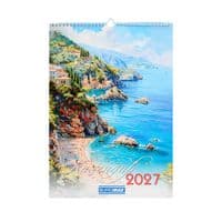 Календарь Buromax настенный А3 2027 год, 1 пружина, Seascapes (BM.210605)