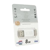 Флеш-накопичтель T&G Star S, USB 2.0+Type-C, 8GB, Metal, Blister