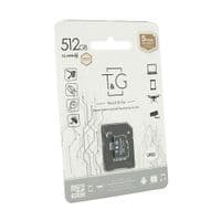 Карта памяти T&G microSDHC Class 10 UHS-3, с адаптером, 512GB, Blister