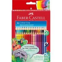 Карандаши цветные Faber-Castell Grip акварельные, 36 цветов (112442) (27633)