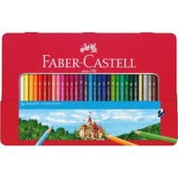 Карандаши цветные Faber-Castell Замок, 36 цветов, в металлической коробке 115886 (26176)