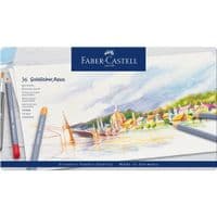 Карандаши цветные Faber-Castell Goldfaber Aqua акварельные, в металлической коробке, 36 цветов 114636 (27983)