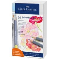 Карандаши цветные Faber-Castell Goldfaber Aqua акварельные, 36 цветов (стандартные + пастельные цвета), 114639 (31789)