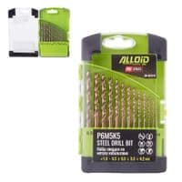 Набор сверл Alloid Pro, кобальтовый, по металлу, 1–6.5мм, 13шт., Р6М5K5 (DB-3513110)