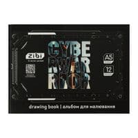Альбом для рисования ZiBi А5 GAMER, 12 листов на скобе, темно-синий (ZB.1419-03)