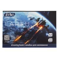 Альбом для рисования ZiBi А4 COSMO, 24 листов на скобе (ZB.1424-03)