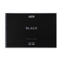 Альбом для рисования ZiBi А4 BLACK, 20 листов на пружине (ZB.1440-01)