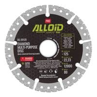 Круг відрізний Alloid Pro, алмазний, багатоцільовий, 125мм (DS-20125)