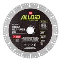 Круг відрізний Alloid Pro, алмазний, багатоцільовий, 230мм (DS-20230)