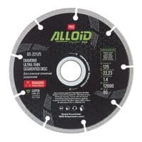 Круг відрізний Alloid Pro, алмазний, сегментний, ультратонкий, 125мм (DS-22125)