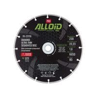 Круг відрізний Alloid Pro, алмазний, сегментний, ультратонкий, 230мм (DS-22230)