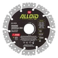 Круг відрізний Alloid Pro, алмазний, універсальний, 125мм (DS-16125)