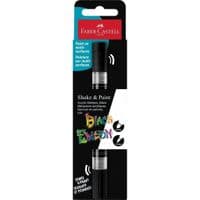 Набор маркеров Faber-Castell акриловый двусторонний Black Edition Shake & Paint Acrylic Marker, черный (33107)