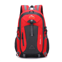 Рюкзак спортивный, Alaska40-R, полиестр, выход под кабель USB / наушники, 40L, красный, Q50