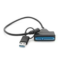 Кабель USB Type-C / USB 3.0 to SATA black 0.2m для HDD / SSD дисків