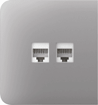 Боковая панель для встроенной розетки Ajax SideCover (LAN) Fog