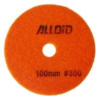 Круг зачистний Alloid Pro, алмазний, шліфувальний, на липучці, COMBS, 100мм, зерно 300 (DD-63381)