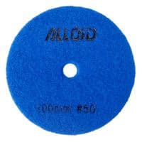 Круг зачистний Alloid Pro, алмазний, шліфувальний, на липучці, HEXAGON, 100мм, зерно 50 (DD-63385)