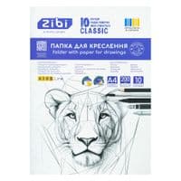 Папка для чертежа ZiBi CLASSIC, А4, 10 л., 200 г/м2 (ZB.1402)
