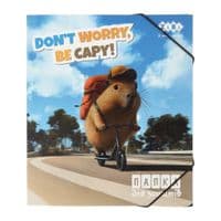 Папка для тетрадей ZiBi CAPYBARA, картонная, на резинке В5 (200 х 230 мм) (ZB.14990-46)
