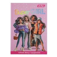 Дневник школьный ZiBi SUPER GIRL В5, 40 листов, твердый переплет (ZB.13765-29)