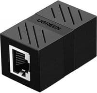 Розгалужувач UGREEN NW114 RJ45 Network Keystone Jack Inline Coupler Female-Female 1 шт. (Чорний)(UGR-20390)