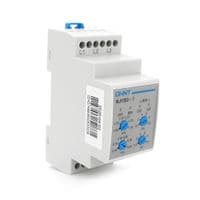 Реле контроля фаз CHINT NJYB3-5 AC380V, 3F3P,  Защита U+(1,05~1,3)*Us / U-(0,7~0,95)*Us, Задержка 0,1~10с, Защита обрыва / последовательность фаз, Ue240 / 415V,Ie0.75 / 0.47, 1CO+1NO