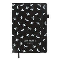 Книга записна Buromax RELAX, А5, 96 аркушів, нелінований, чорний (BM.295001-01)