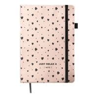 Книга записна Buromax RELAX, А5, 96 аркушів, клітинка, рожеве золото (BM.295101-10)