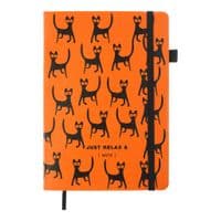 Книга записна Buromax RELAX, А5, 96 аркушів, клітинка, помаранчевий (BM.295101-11)