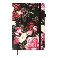 Книга записна Buromax CHERIE, А5, 96 аркушів, клітинка, чорний (BM.295105-01)