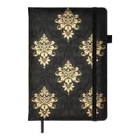 Книга записна Buromax ROYAL, А5, 96 аркушів, клітинка, чорний (BM.295125-01)