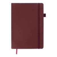 Книга записна Buromax BRIEF, А5, 96 аркушів, лінія, темно-червоний (BM.295204-13)