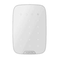 Беспровдная сенсорная клавиатура с считывателем Ajax Superior KeyPad Plus Jeweller, White