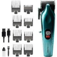 Машинка для стрижки Liberton LHC-7004, Black/Turquoise, 5W, питание от аккумулятора/сети, 8 насадка, дисплей (LHC-7004)