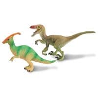 Набор фигурок Dino World Паразауролоф и Карнотавр